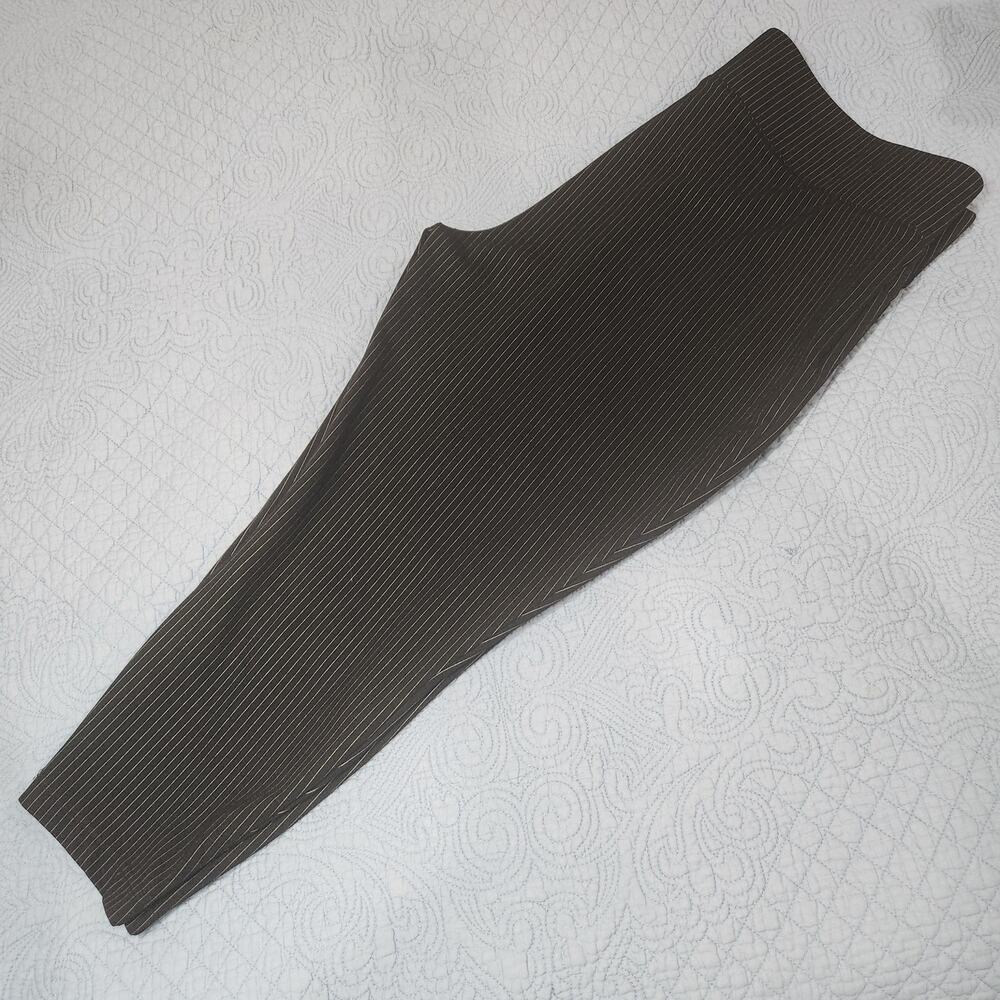 Torrid Pinstripe Crop Pants Black White Business Casual Stretch Plus Size 3X